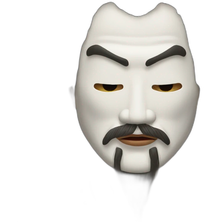noh-mask-longhair-japanese-kimono-massive-man emoji