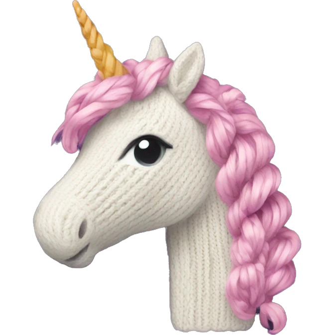 unicorn who knits emoji
