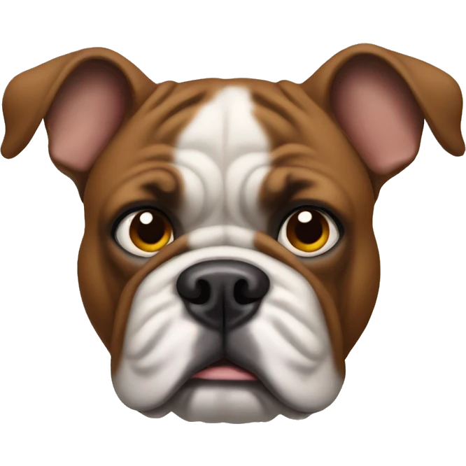 Brown bulldog emoji