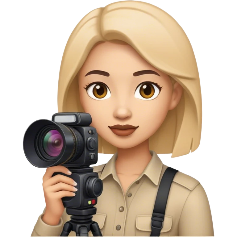 a women videographer emoji