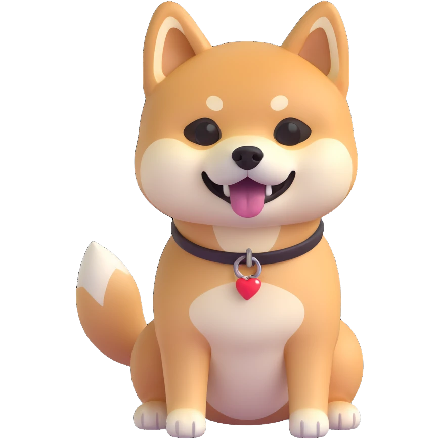 shiba inu, malnutritioned emoji