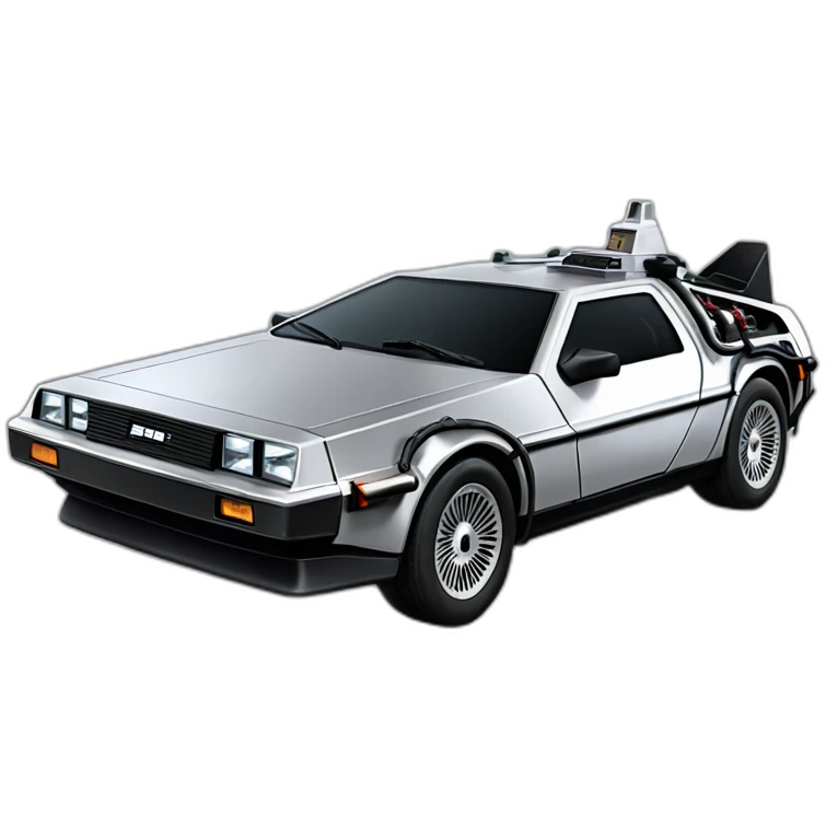 Delorean back to the future emoji