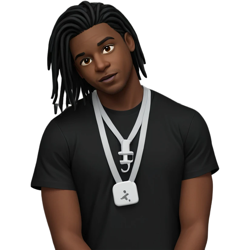 young man by the fence emoji