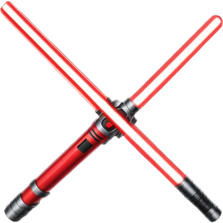 red lightsaber emoji