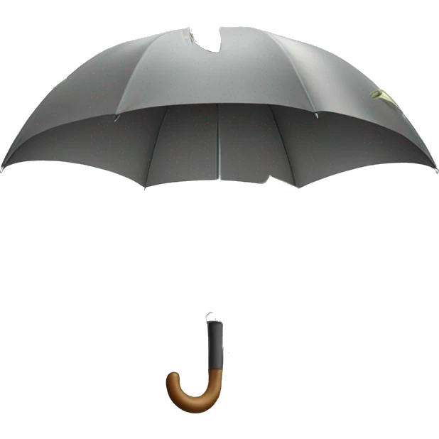 umbrella with money falling from the skies emoji