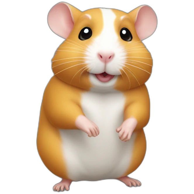 hamster sur un cochon d’Inde emoji