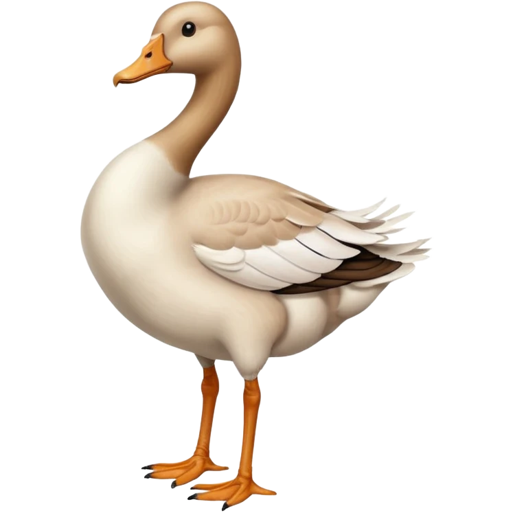 goose with human legs emoji