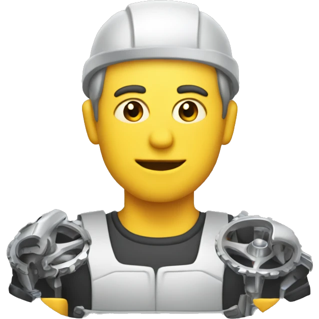 Car mechanical man emoji