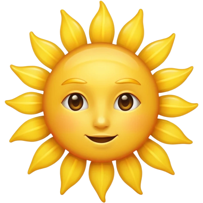 simple sun emoji without eyes emoji