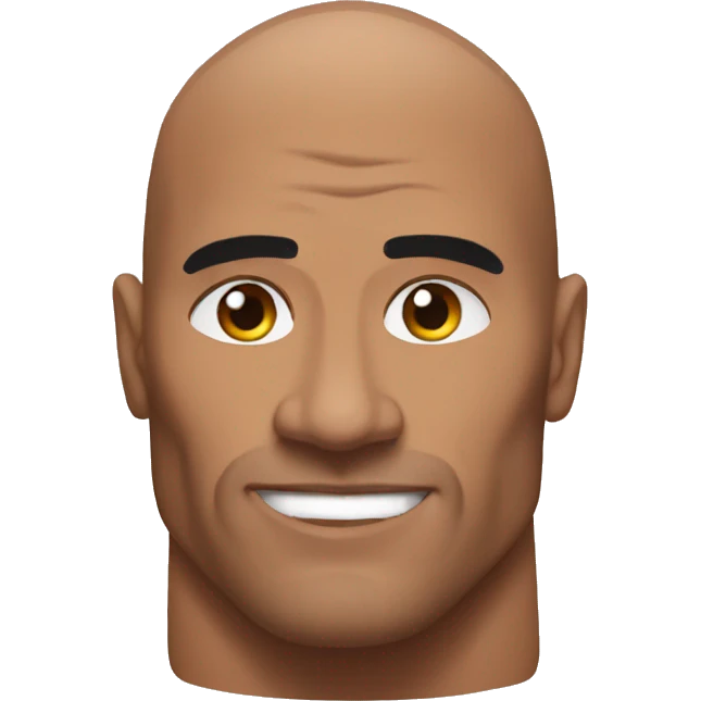 the rock muscle emoji