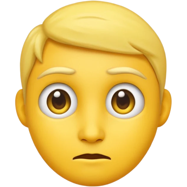 A regular emoji giving a side eye to the viewer emoji