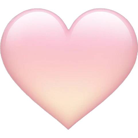 Light pink heart fading  emoji