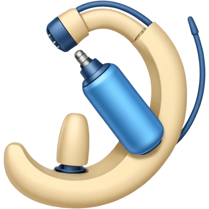 blue hearing aid emoji
