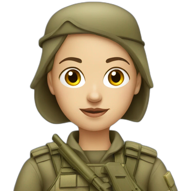 ukranian soldier woman emoji