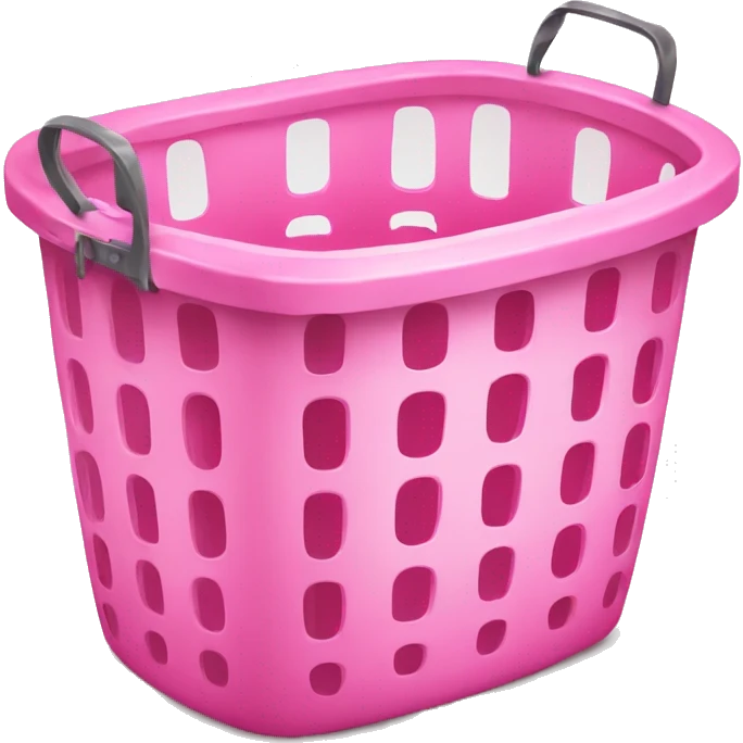 Pink laundry basket emoji