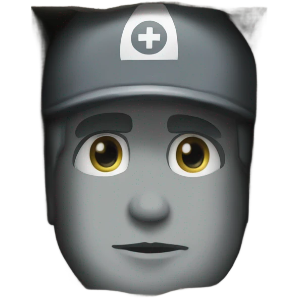 Front facing concrete box bunker emoji