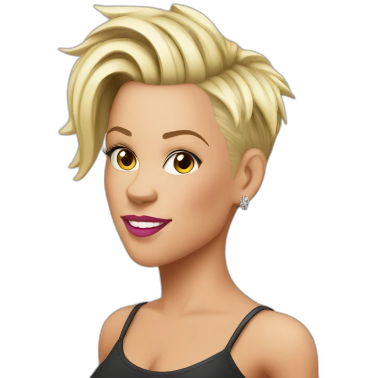 The singer P!nk emoji
