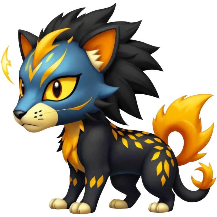 Pyroar-Luxray-Liepard-Pokémon-Fusion emoji