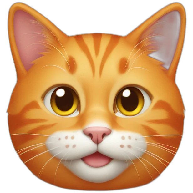 Orange cat  emoji