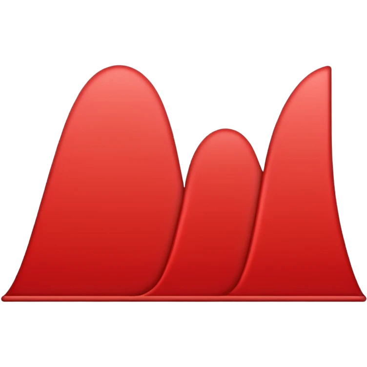 down going red graph emoji