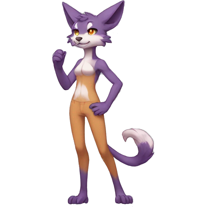 Anthro Sona Fakemon Full Body emoji