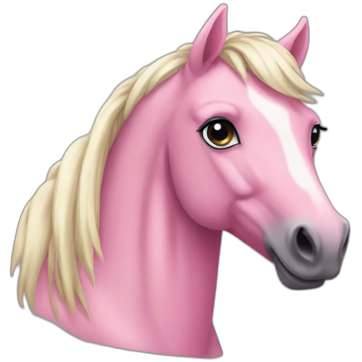 Pink horse emoji