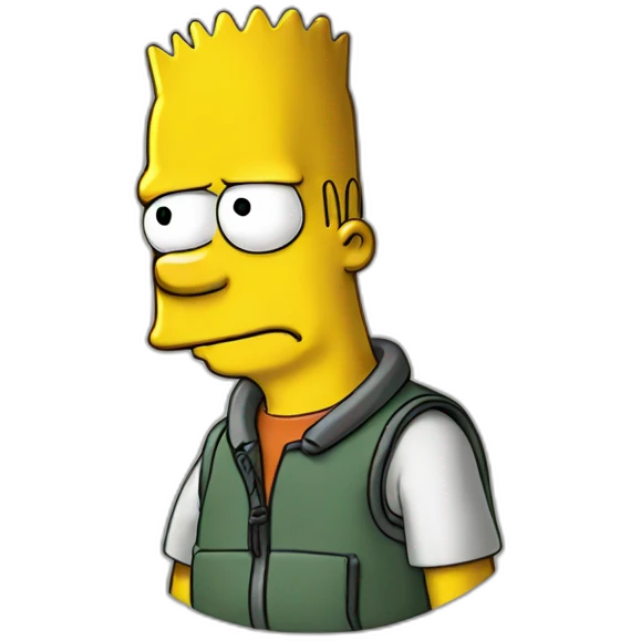 Bart from "the simpson" show emoji