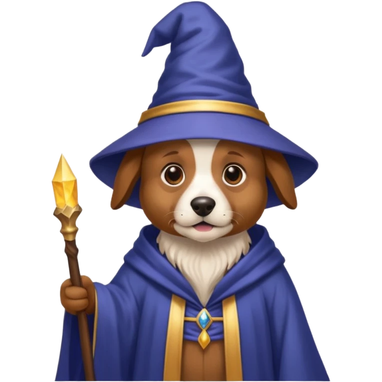 Dog wizard emoji