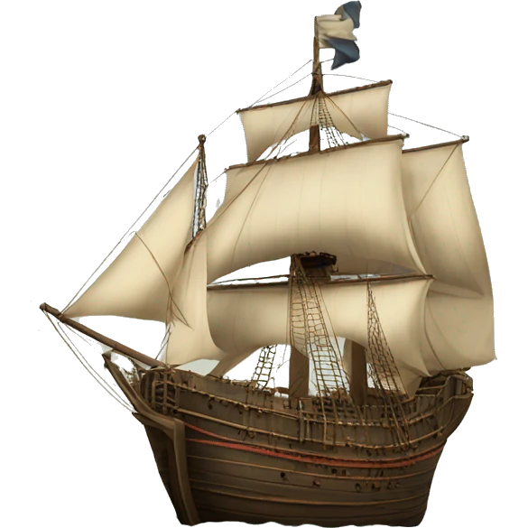 merchant ship XVII century emoji