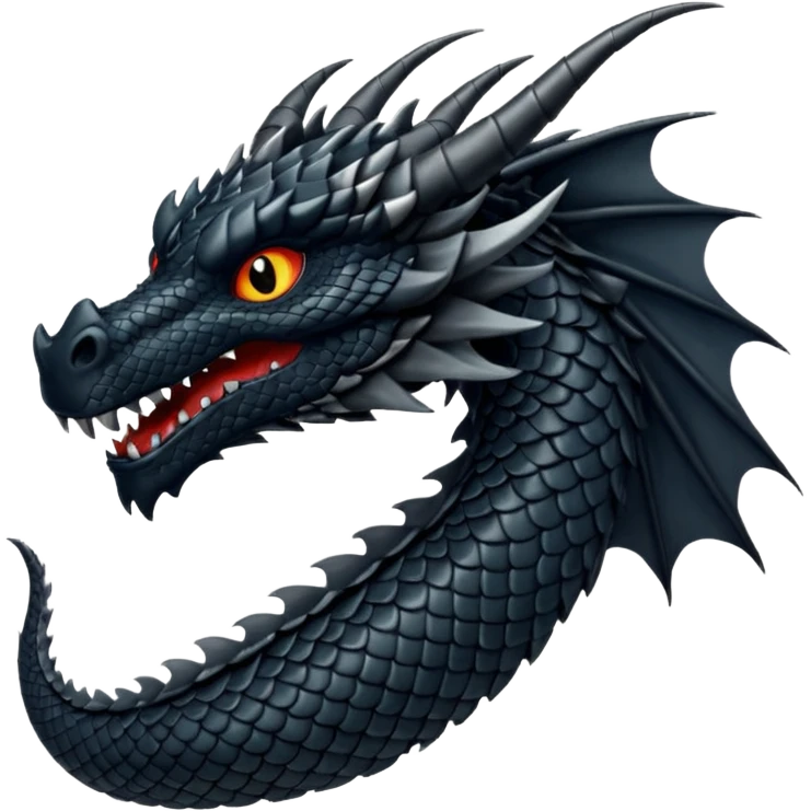 Black dragon emoji
