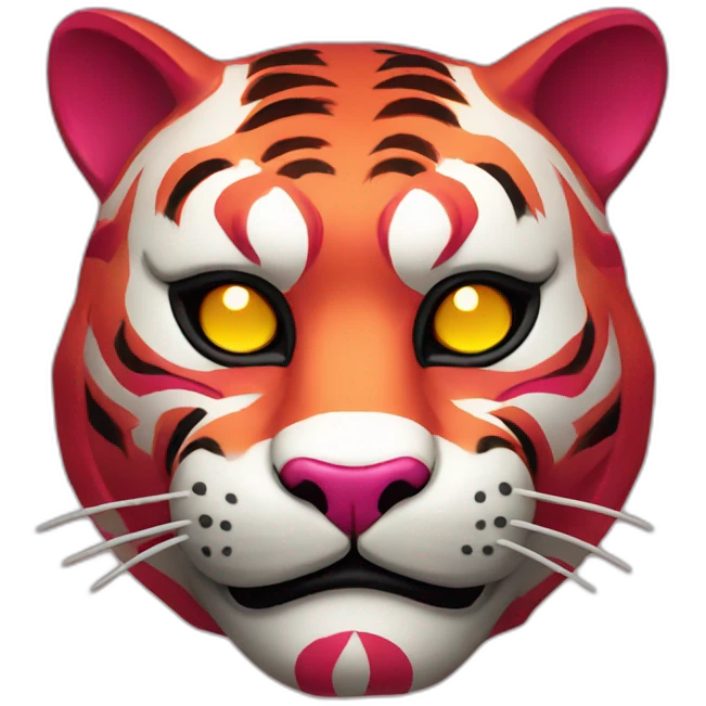ruby tiger Japanese mask emoji