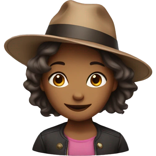 Girl with hat emoji