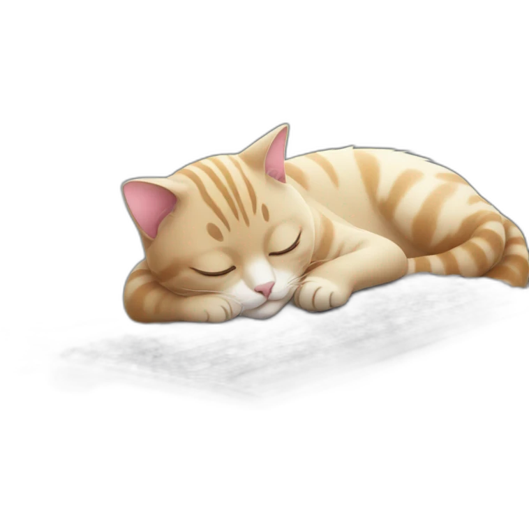 cat sleeping on a keyboard emoji