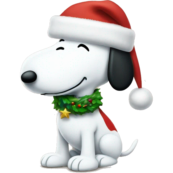 Snoopy christmas emoji