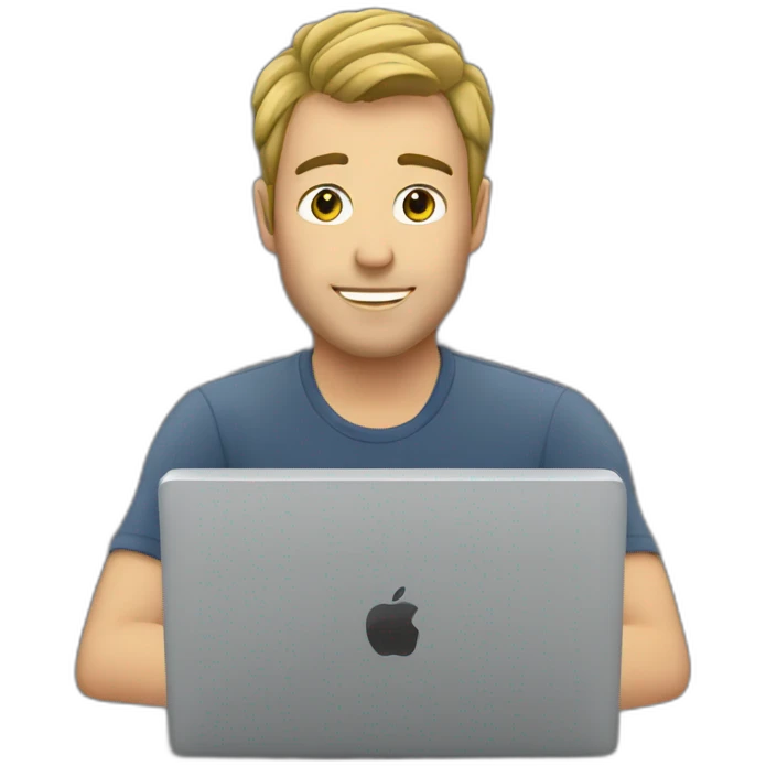 darcy glennen on the computer emoji