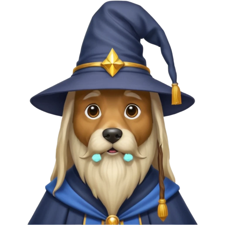 Dog wizard emoji