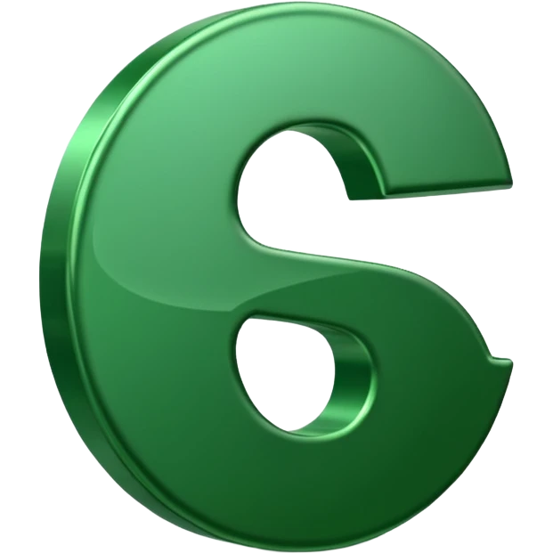 Cashapp emoji, a green dollar symbol with transparent background emoji