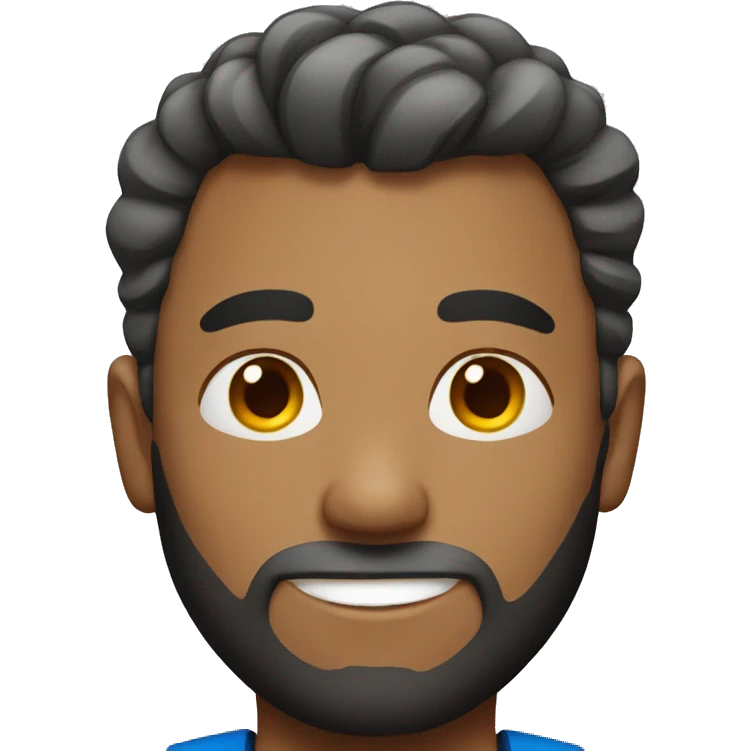 a man with sport hair emoji