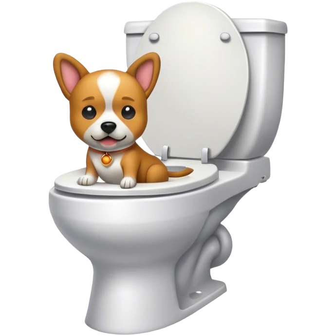 dog on toilet  emoji
