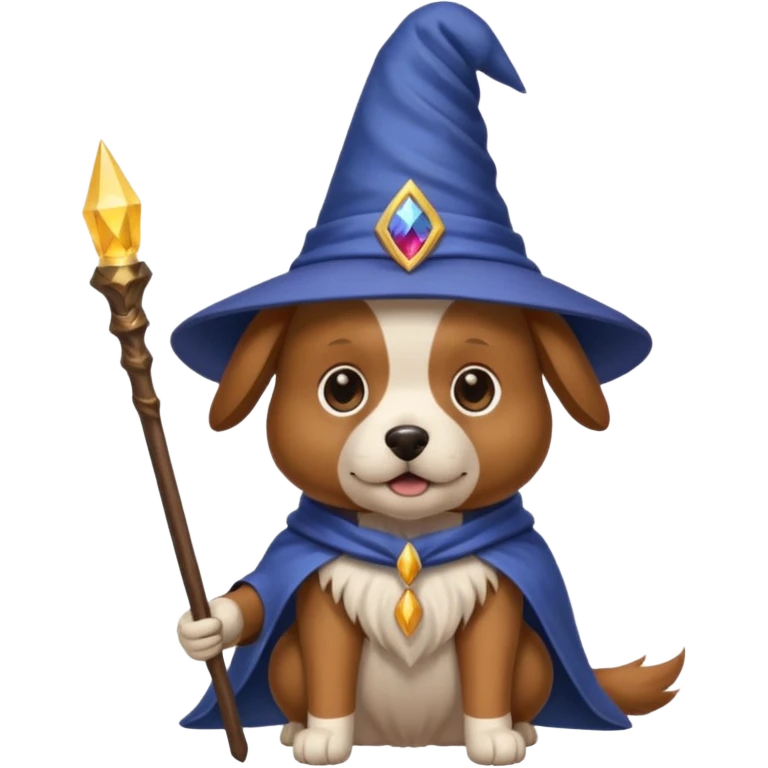 Dog wizard emoji