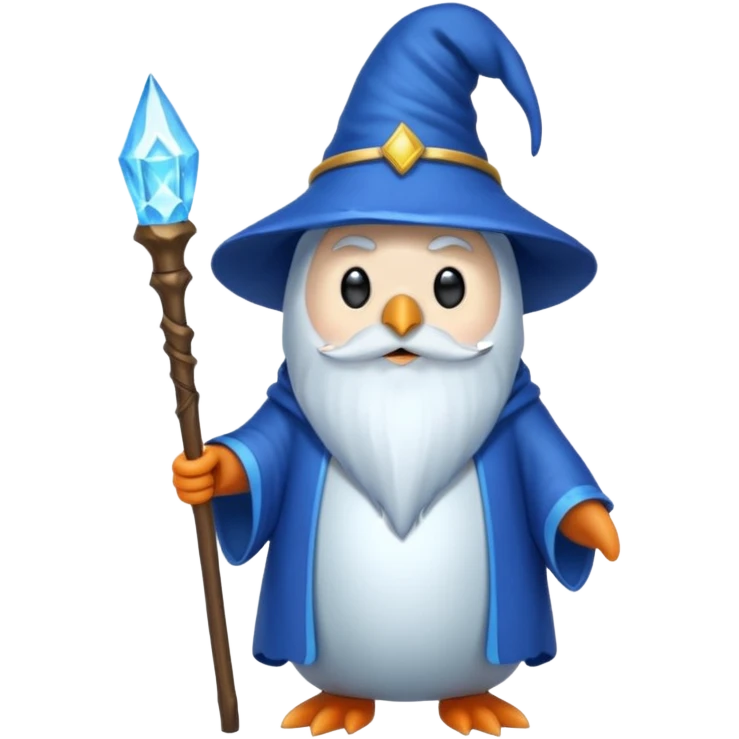 Penguin Wizard emoji