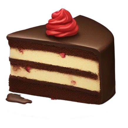 Gone eating a chocolate cake emoji
