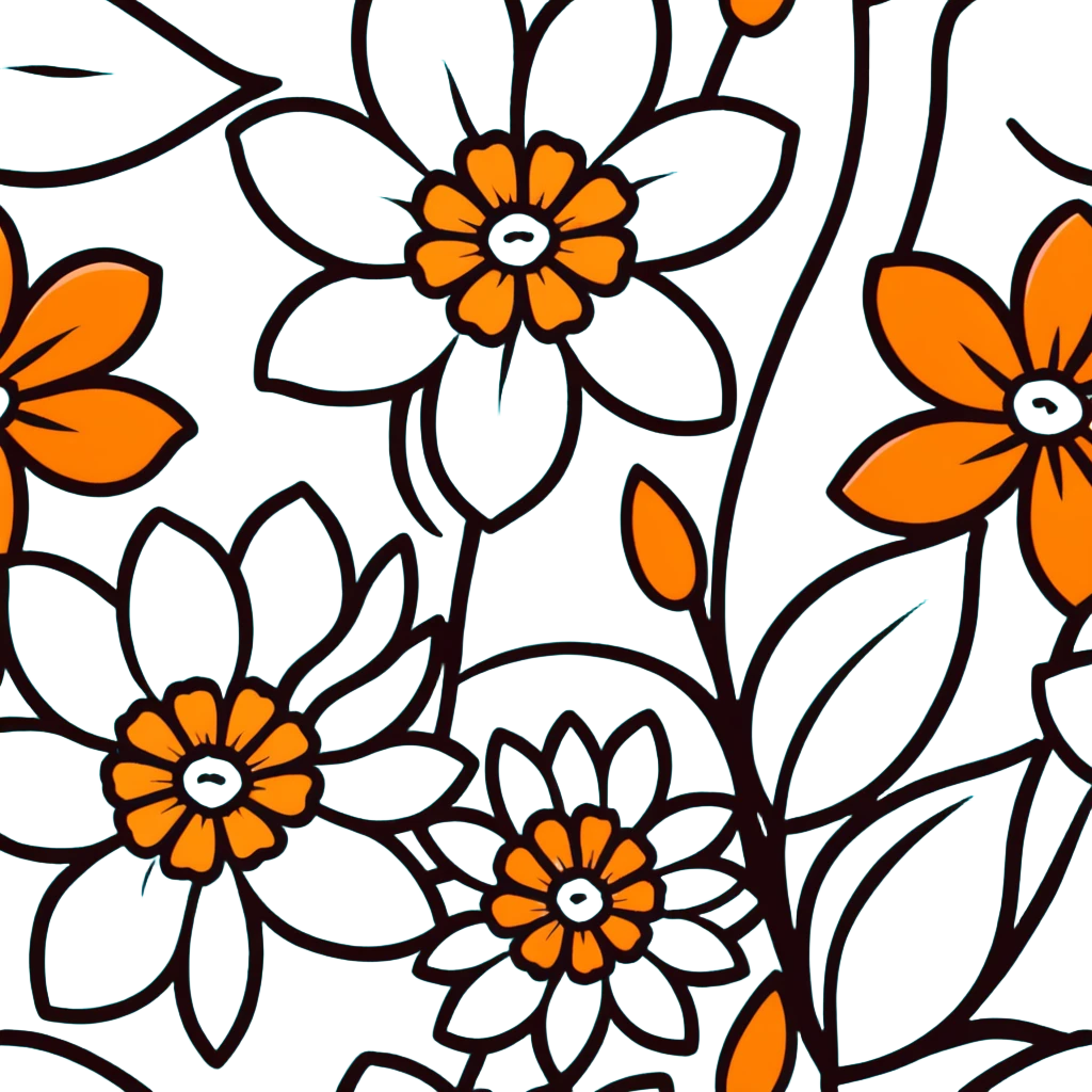 vibrant tropical flower with teal and orange colors emoji