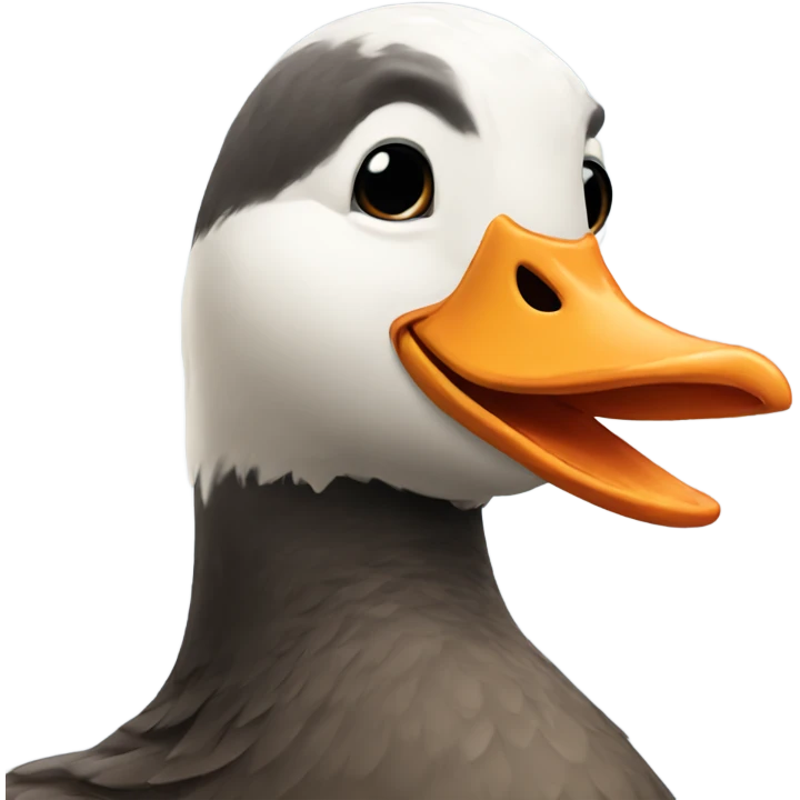 Goose with a beard  emoji
