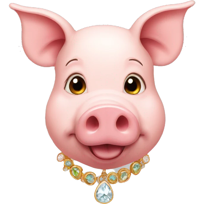 pig with earring emoji