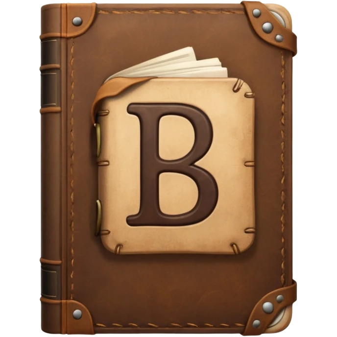 a book with label "B1" on its cover emoji
