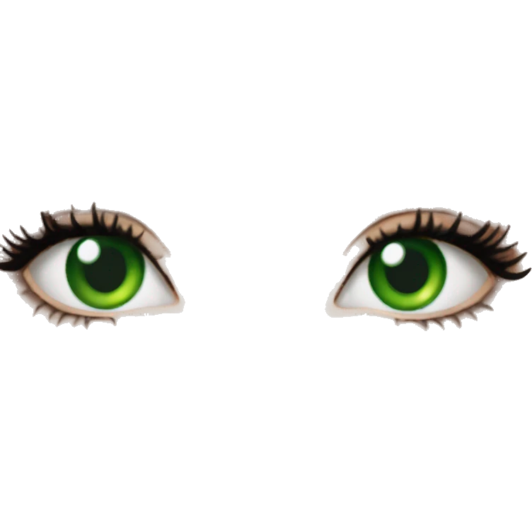 Bella hadid with green eyes emoji