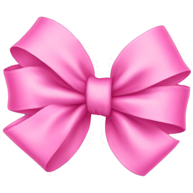 pink bow emoji