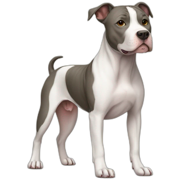dog canine american pit bull terrier full body emoji