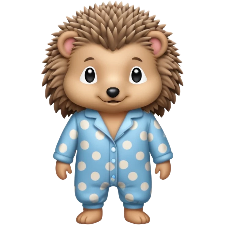hedgehog in pajama emoji